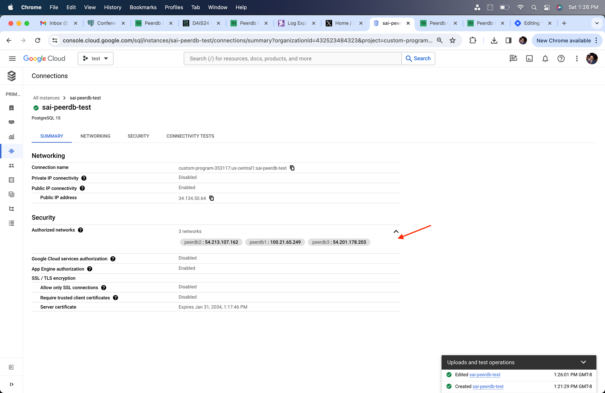 ClickPipes Networks Added to Firewall - Zoomed